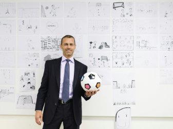 Der neue Spielball wurde von zwei Kindern entworfen