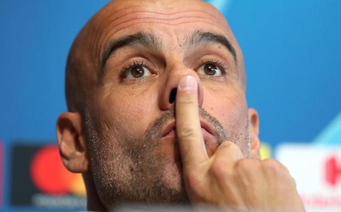 Der Vertrag von Manchester Citys Trainer Pep Guardiola läuft 2021 aus. Foto: Martin Rickett/PA Wire/dpa