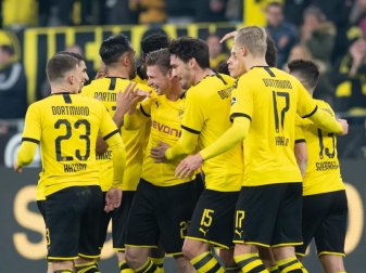 Borussia Dortmund ließ gegen Eintracht Frankfurt nur einen gegnerischen Torschuss zu. Foto: Bernd Thissen/dpa Borussia Dortmund ließ gegen Eintracht Frankfurt nur einen gegnerischen Torschuss zu. Foto: Bernd Thissen/dpa