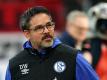 Schalke-Trainer David Wagner vor Spielbeginn. Foto: Thomas Frey/dpa