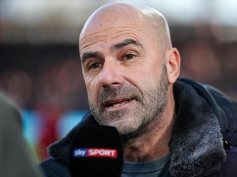 Mann klarer Worte: Leverkusen-Coach Peter Bosz. Foto: Andreas Gora/dpa