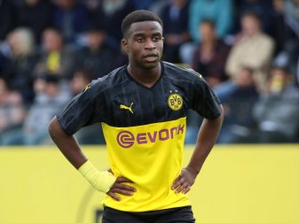 BVB-Youngster Youssoufa Moukoko steht im Aufgebot der deutschen U19-Nationalmannschaft. Foto: Revierfoto/dpa