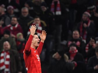 Robert Lewandowski war mal wieder der Sieggarant für die Bayern. Foto: Angelika Warmuth/dpa Robert Lewandowski war mal wieder der Sieggarant für die Bayern. Foto: Angelika Warmuth/dpa