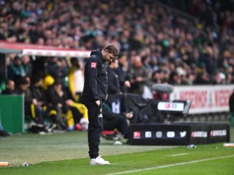 Auch gegen Borussia Dortmund musste Werder-Trainer Florian Kohfeldt mit seinem Team eine Niederlage hinnehmen. Foto: Carmen Jaspersen/dpa Auch gegen Borussia Dortmund musste Werder-Trainer Florian Kohfeldt mit seinem Team eine Niederlage hinnehmen. Foto: Carmen Jaspersen/dpa