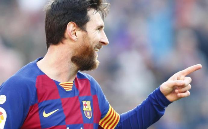 Barcelonas Superstar Lionel Messi traf gleich vier Mal gegen den SD Eibar. Foto: Joan Monfort/AP/dpa