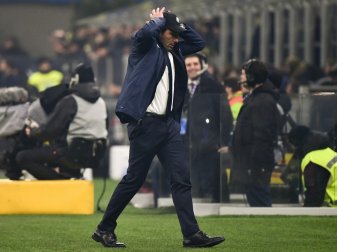 Coach Antonio Conte und Inter können nicht spielen Coach Antonio Conte und Inter können nicht spielen