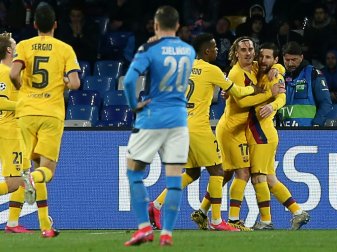 Griezmann trifft für Barca in Neapel Griezmann trifft für Barca in Neapel