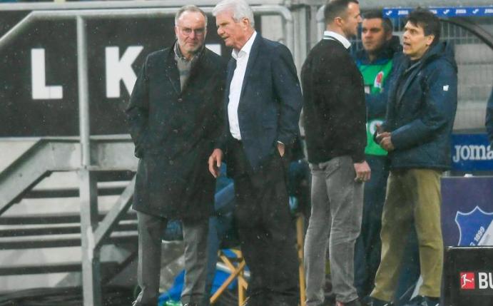Seite an Seite: Bayern-Boss Karl-Heinz Rummenigge (l) und Hoffenheim-Mäzen Dietmar Hopp. Foto: Tom Weller/dpa