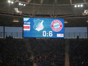 Im 200. Bundesligaspiel kassierte Hoffenheim mit dem 0:6 gegen Bayern München seine höchste Heimniederlage. Foto: Tom Weller/dpa Im 200. Bundesligaspiel kassierte Hoffenheim mit dem 0:6 gegen Bayern München seine höchste Heimniederlage. Foto: Tom Weller/dpa