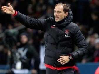Trainer Thomas Tuchel trifft mit PSG auf den BVB. Foto: Thibault Camus/AP/dpa Trainer Thomas Tuchel trifft mit PSG auf den BVB. Foto: Thibault Camus/AP/dpa