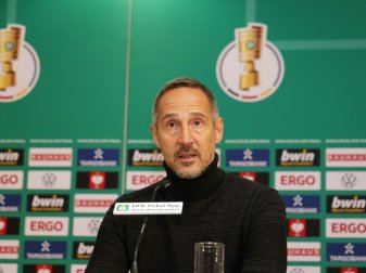 Will mit Frankfurt ins Halbfinale: Trainer Adi Hütter Will mit Frankfurt ins Halbfinale: Trainer Adi Hütter