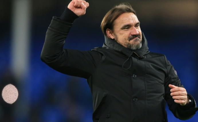Norwich-Trainer Daniel Farke jubelt