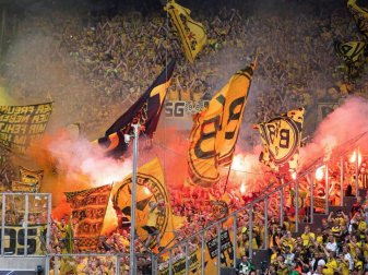 Auch die BVB-Fans stehen im Duell gegen Mönchengladbach im Fokus. Foto: Marius Becker/dpa Auch die BVB-Fans stehen im Duell gegen Mönchengladbach im Fokus. Foto: Marius Becker/dpa