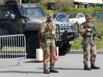 Ganz Italien wurde zur Sperrzone erklärt Ganz Italien wurde zur Sperrzone erklärt