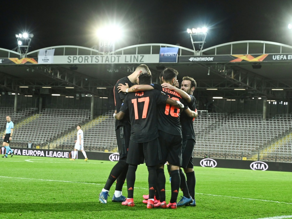 Mancheester United mit klarem Sieg in Linz