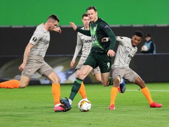 Der VfL Wolfsburg musste gegen Schachtjor Donezk eine Heimpleite hinnehmen. Foto: Darius Simka/VfL Wolfsburg/dpa