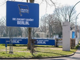 Hertha BSC hat bis zum 3. April Betriebsferien angeordnet. Foto: Andreas Gora/dpa Hertha BSC hat bis zum 3. April Betriebsferien angeordnet. Foto: Andreas Gora/dpa