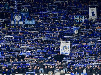 Volle Tribünen beim CL-Spiel Bergamo gegen Valencia Volle Tribünen beim CL-Spiel Bergamo gegen Valencia