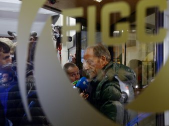 Renzo Ulivieri 2017 bei einem Interview in Rom