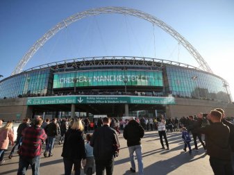 Das Wembley-Stadion könnte ein Schauplatz der restlichen Premier-League-Saison werden. Foto: Nick Potts/PA Wire/dpa