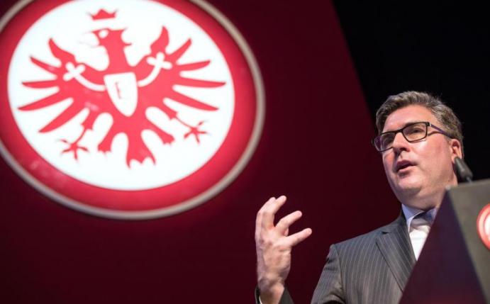 Axel Hellmann, Vorstandsmitglied der Eintracht Frankfurt Fußball AG. Foto: Frank Rumpenhorst/dpa