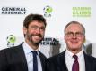 Karl-Heinz Rummenigge (r.) mit ECA-Chef Andrea Agnelli