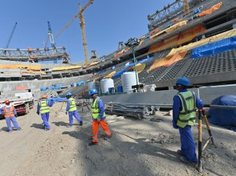WM-Baustellen in Katar: Drei weitere Coronafälle WM-Baustellen in Katar: Drei weitere Coronafälle