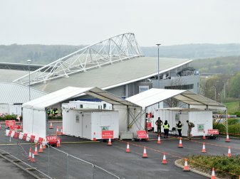 Das AMEX-Stadion in Brighton wird zur Corona-Teststation