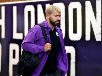 Steht einer Wiederaufnahme der Premier League eher skeptisch gegenüber: Sergio Agüero von Manchester City. Foto: John Walton/PA Wire/dpa