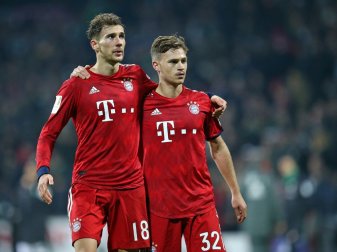 Goretzka (l.) und Kimmich (r.) engagieren sich Goretzka (l.) und Kimmich (r.) engagieren sich