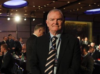 Greg Clarke, der Vorsitzende der Football Association in England. Foto: Gregorio Borgia/AP/dpa