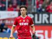 Hat seinen Vertrag beim 1. FC Köln verlängert: Noah Katterbach am Ball. Foto: Guido Kirchner/dpa