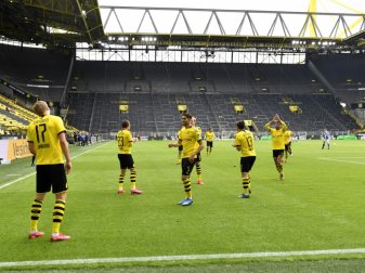 Haaland (l.) jubelt mit Abstand Haaland (l.) jubelt mit Abstand