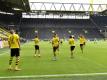 Haaland (l.) jubelt mit Abstand