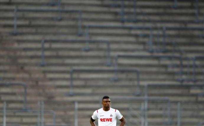 Jhon Cordoba durfte den Elfmeter für den 1. FC Köln nicht schießen. Foto: Thilo Schmuelgen/Reuters-Pool/dpa