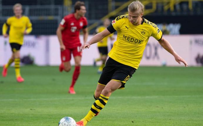 Muss vorerst pausieren: BVB-Torjäger Erling Haaland. Foto: Federico Gambarini/dpa-Pool/dpa