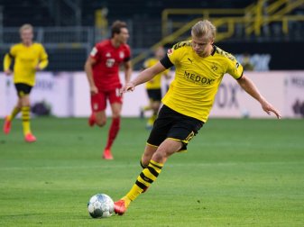 Muss vorerst pausieren: BVB-Torjäger Erling Haaland. Foto: Federico Gambarini/dpa-Pool/dpa Muss vorerst pausieren: BVB-Torjäger Erling Haaland. Foto: Federico Gambarini/dpa-Pool/dpa