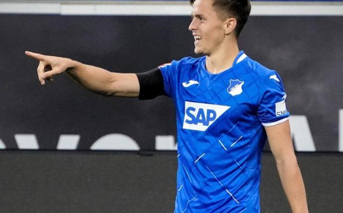Hoffenheims Christoph Baumgartner machte gegen den 1. FC Köln ein ganz starkes Spiel. Foto: Ronald Wittek/epa-Pool/dpa