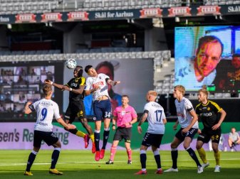 In Dänemark konnten sich Fans via Zoom ins Stadion schalten. Foto: Petter Arvidson/Bildbyran via ZUMA Press/dpa In Dänemark konnten sich Fans via Zoom ins Stadion schalten. Foto: Petter Arvidson/Bildbyran via ZUMA Press/dpa