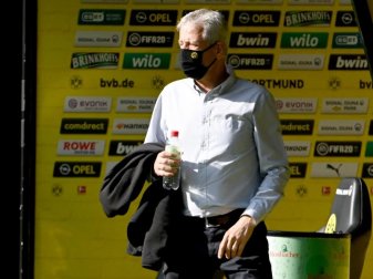 BVB-Coach Lucien Favre hatte mit seinen Äußerungen für Wirbel gesorgt. Foto: Federico Gambarini/dpa-Pool/dpa