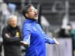 Hat eine Job-Garantie bekommen: Schalke-Trainer David Wagner. Foto: Martin Meissner/AP-Pool/dpa