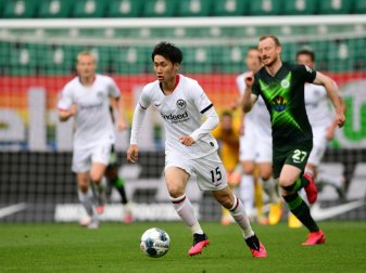 Daichi Kamada erzielt den Siegtreffer für Frankfurt Daichi Kamada erzielt den Siegtreffer für Frankfurt
