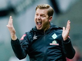 Trainer Florian Kohfeldt und seine Bremer treffen am Mittwoch im Nachholspiel des 24. Spieltages auf Eintracht Frankfurt. Foto: Uwe Anspach/dpa Trainer Florian Kohfeldt und seine Bremer treffen am Mittwoch im Nachholspiel des 24. Spieltages auf Eintracht Frankfurt. Foto: Uwe Anspach/dpa
