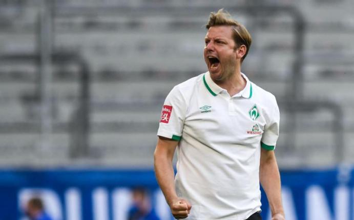 Werder-Trainer Florian Kohfeldt hofft auf ein weiteres Erfolgserlebnis im Abstiegskampf. Foto: Bernd Thissen/dpa-Pool/dpa