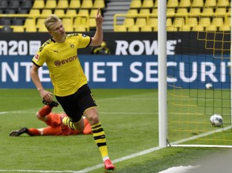 Steht beim BVB vor der Rückkehr auf den Platz: Torjäger Erling Haaland. Foto: Martin Meissner/AP-Pool/dpa