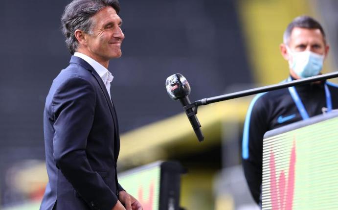 Gebürtiger Hesse: Hertha-Coach Bruno Labbadia. Foto: Lars Baron/Getty Images Europe/Pool/dpa