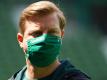Droht mit Bremen der Abstieg: Werder-Coach Florian Kohfeldt. Foto: Patrik Stollarz/AFP/Pool/dpa