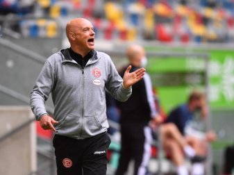 Will mit der Fortuna dem BVB ein Bein stellen: Düsseldorf-Coach Uwe Rösler. Foto: Marius Becker/dpa-Pool/dpa Will mit der Fortuna dem BVB ein Bein stellen: Düsseldorf-Coach Uwe Rösler. Foto: Marius Becker/dpa-Pool/dpa