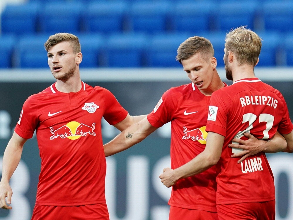 Dani Olmo (M.) trifft gegen Hoffenheim doppelt