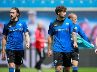 Der SC Paderborn könnte sich am Wochenende aus der Bundesliga wieder verabschieden. Foto: Hannibal Hanschke/reuters/Pool/dpa Der SC Paderborn könnte sich am Wochenende aus der Bundesliga wieder verabschieden. Foto: Hannibal Hanschke/reuters/Pool/dpa